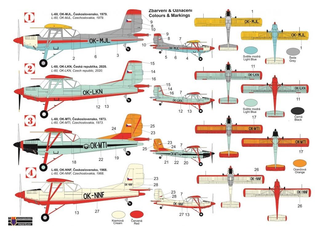 KOVOZÁVODY 1/72 Let L-60 Brigadyr
