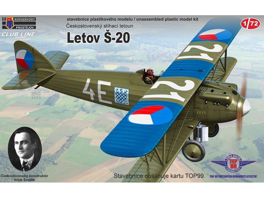 KOVOZÁVODY 1/72 Letov Š-20 CLUB LINE