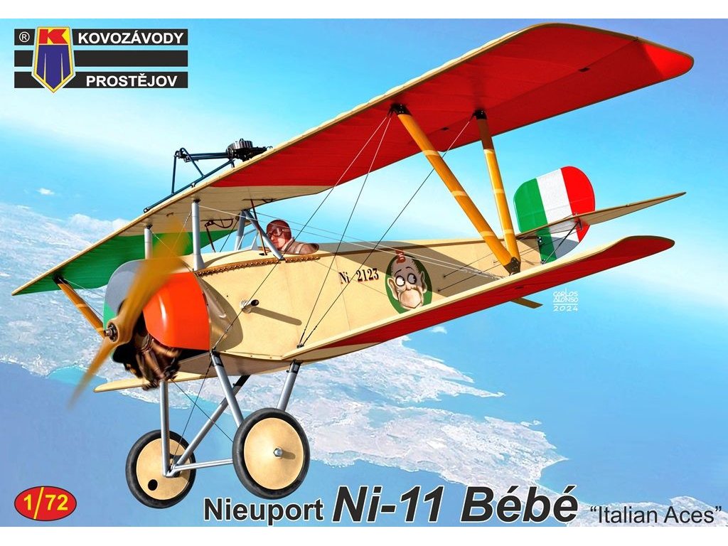 KOVOZÁVODY 1/72 Nieuport Ni-11 Bébé Italian Aces 3x camo