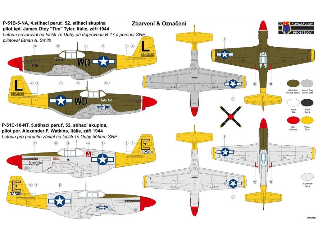 KOVOZÁVODY 1/72 P-51B/C Mustang SNP 1944 CLUB LINE