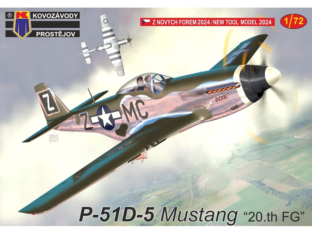 KOVOZÁVODY 1/72 P-51D-5 Mustang 20th FG 3x camo