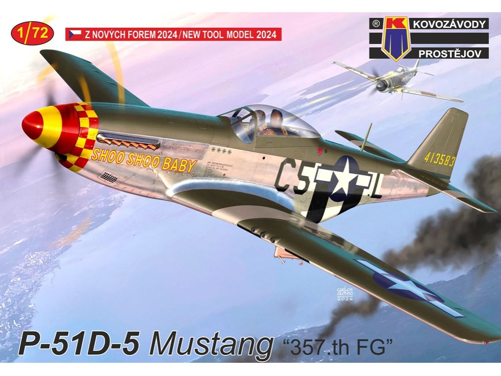 KOVOZÁVODY 1/72 P-51D-5 Mustang 357th FG 3x camo