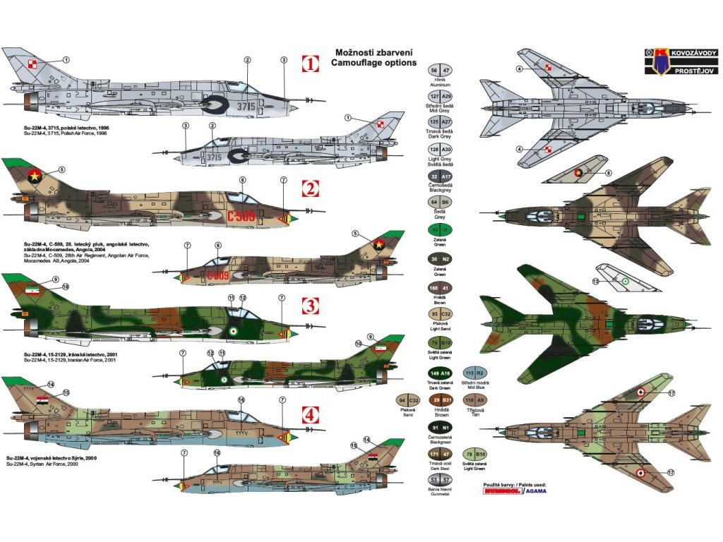 KOVOZÁVODY 1/72 Su-22M4 International   re-issue