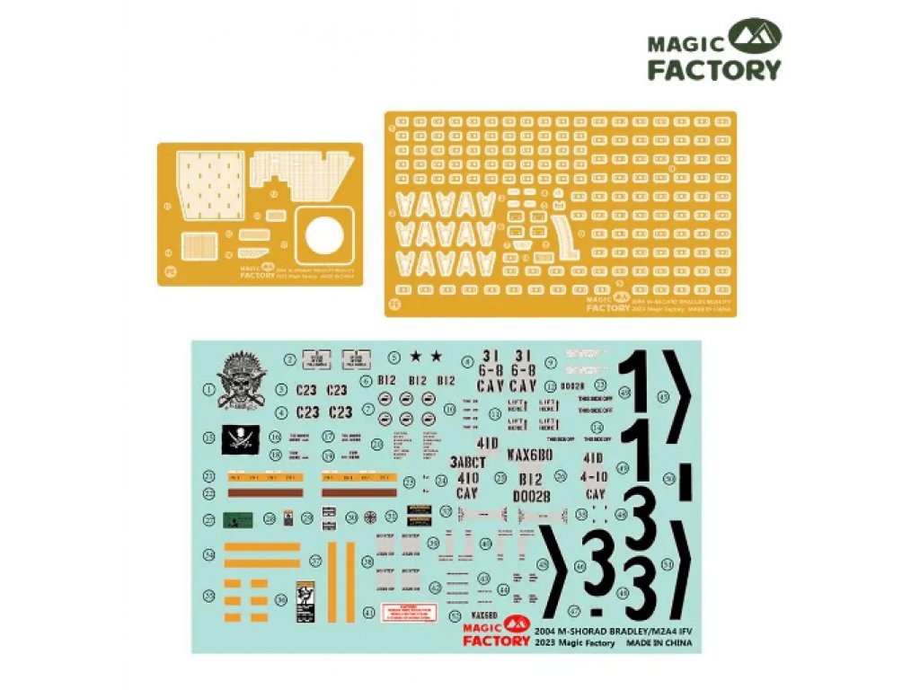 MAGIC FAC 2004 1/35 M2A4 M-Shorad Bradley IFV 3 in 1