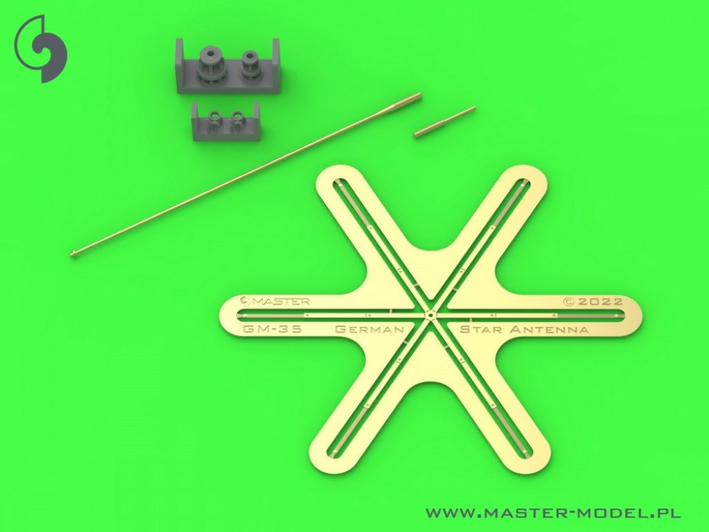 MASTER_PL 1/35 German WWII 1,8m star antenna (command tanks)