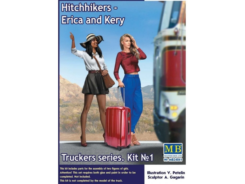 MASTERBOX 1/24 Hitchhikers,Erica  Kery. Truckers series