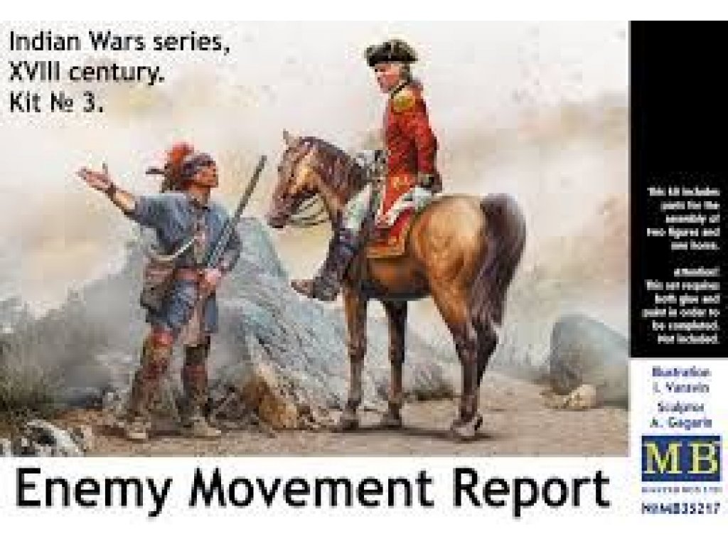 MASTERBOX 1/35 Enemy Movement Report  Indian Wars series, XVIII century
