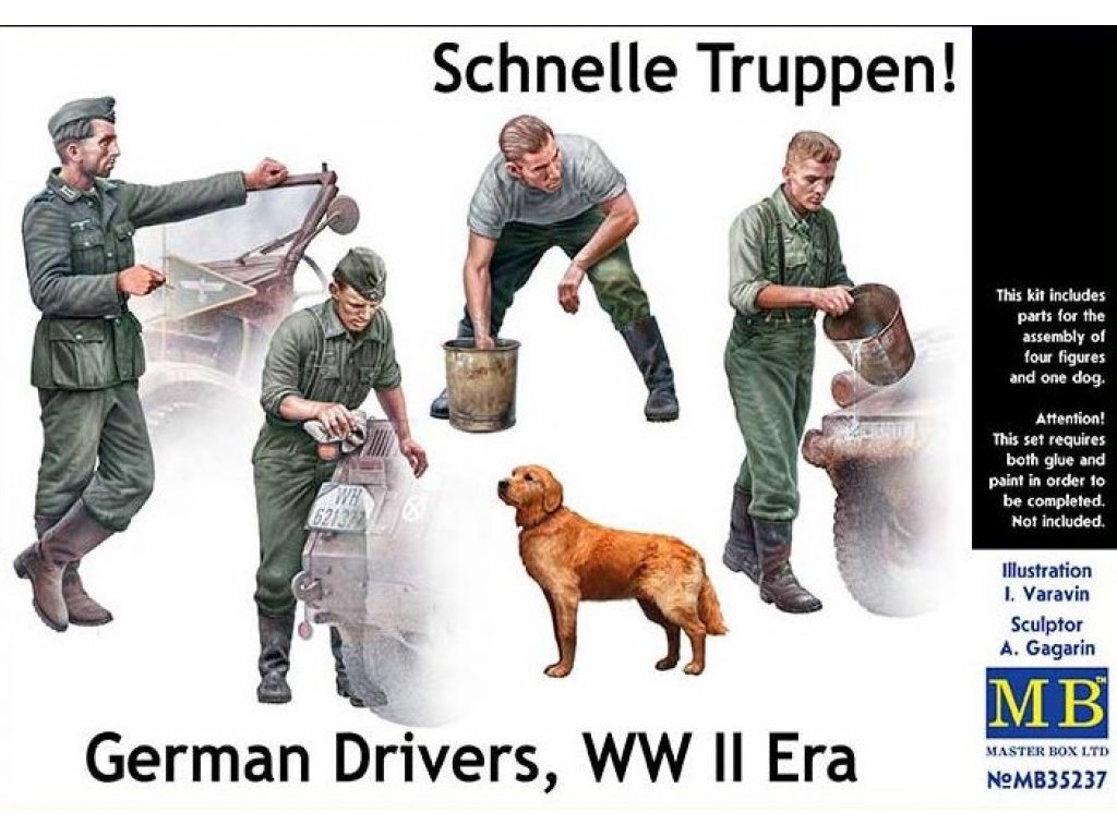 MASTERBOX 35237 1/35 Schnelle Trupen! German Drivers, WWII Era