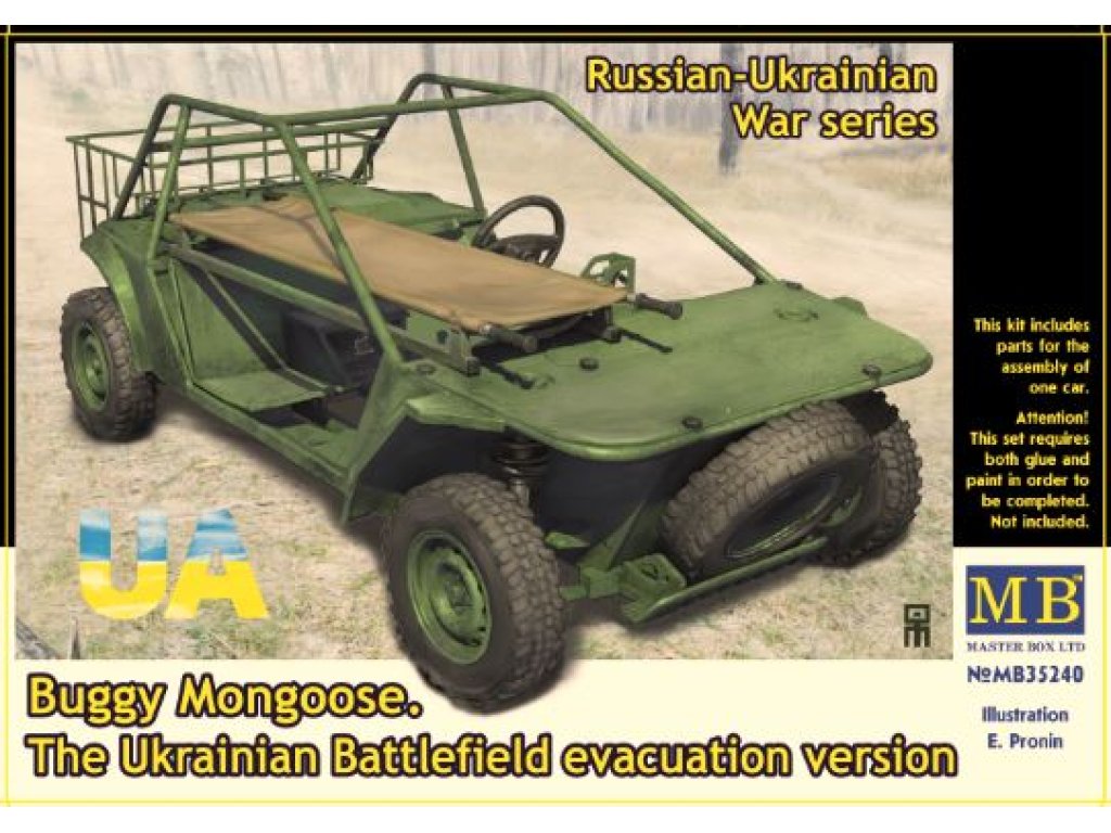 MASTERBOX 35240 1/35 Russian-Ukrainian War Series. Buggy Mongoose. The Ukrainian Battlefield Evacuation Version