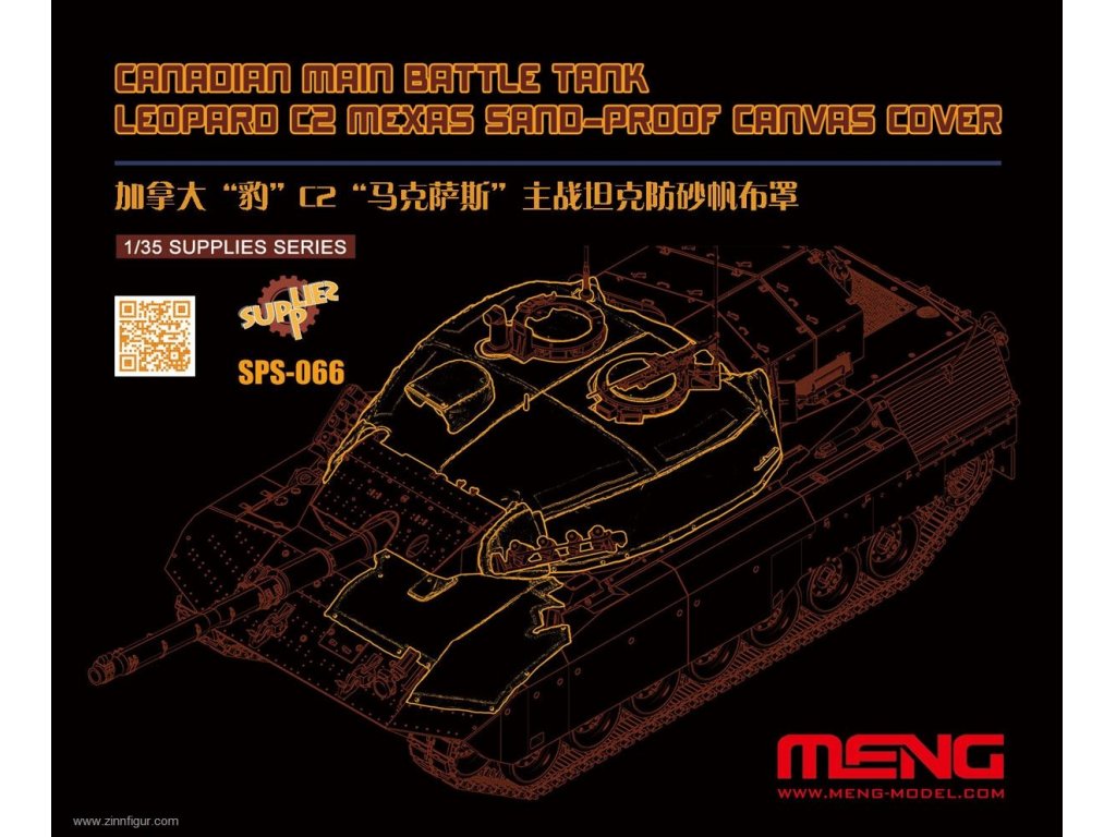 MENG 1/35 Leopard C2 MEXAS Sand-Proof Canvas