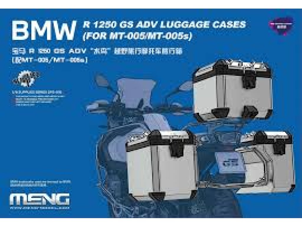 MENG 1/9 BMW R 1250 GS ADV Luggage Cases (For MT-005/MT-005s) (Pre-colored Edition)