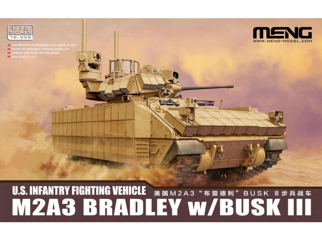 MENG 72-005 1/72 U.S. IFV M2A3 Bradley w/ BUSK III