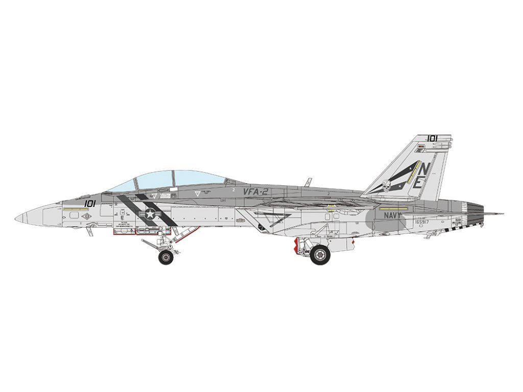 MENG LS-016 1/48 F/A-18F Super Hornet Bounty Hunters