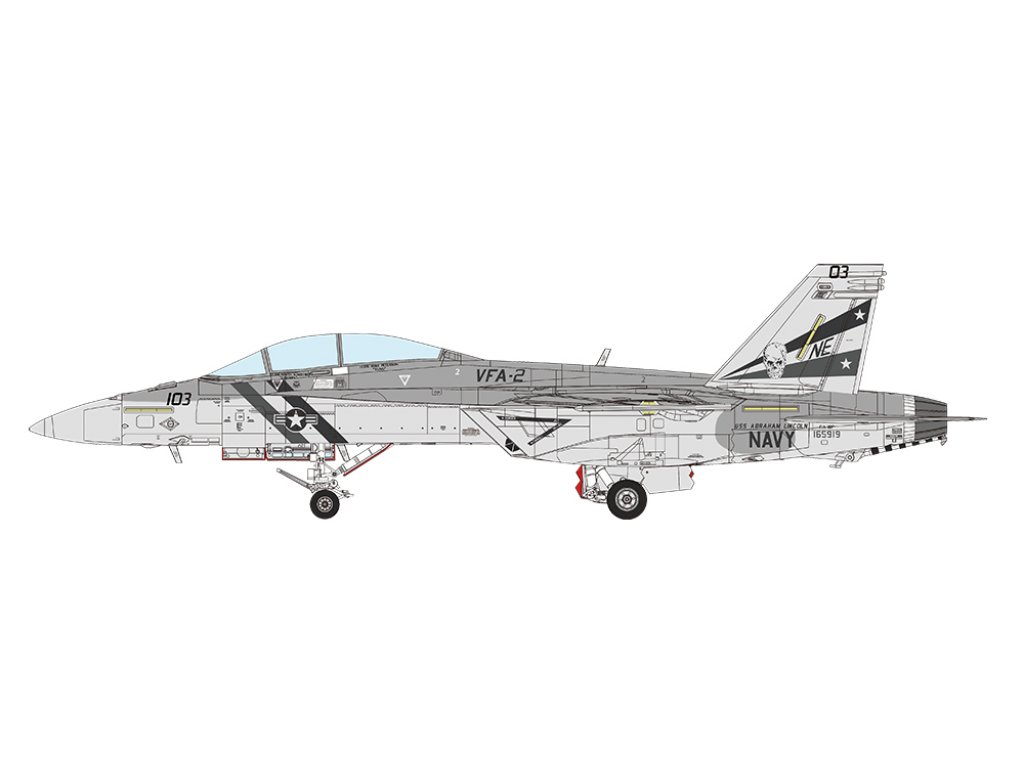 MENG LS-016 1/48 F/A-18F Super Hornet Bounty Hunters