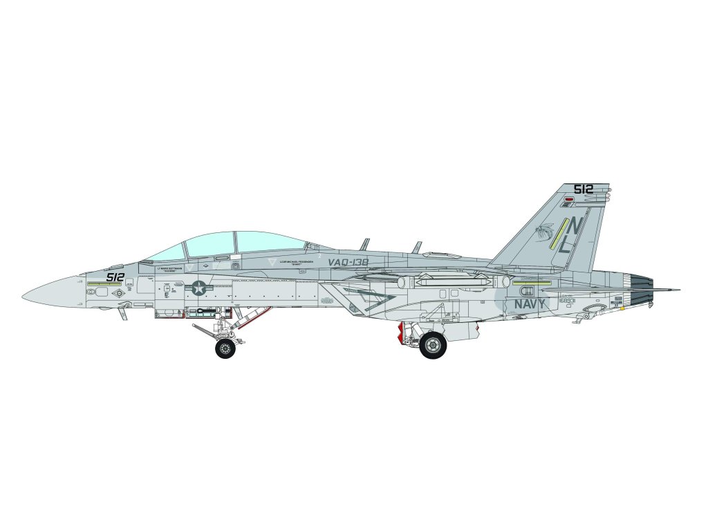 MENG LS-019 1/48 Boeing EA-18G Growler Yellow Jackets