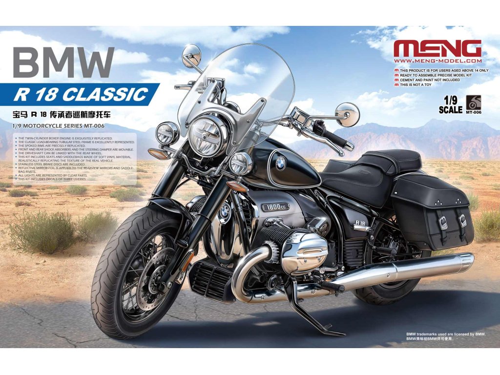 MENG MT-006 1/9 BMW R 18 Classic 