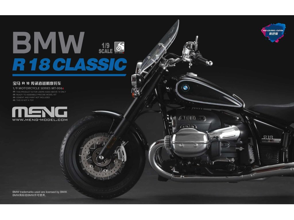 MENG MT-006S 1/9 BMW R18 Classic Pre-Colored Edition 