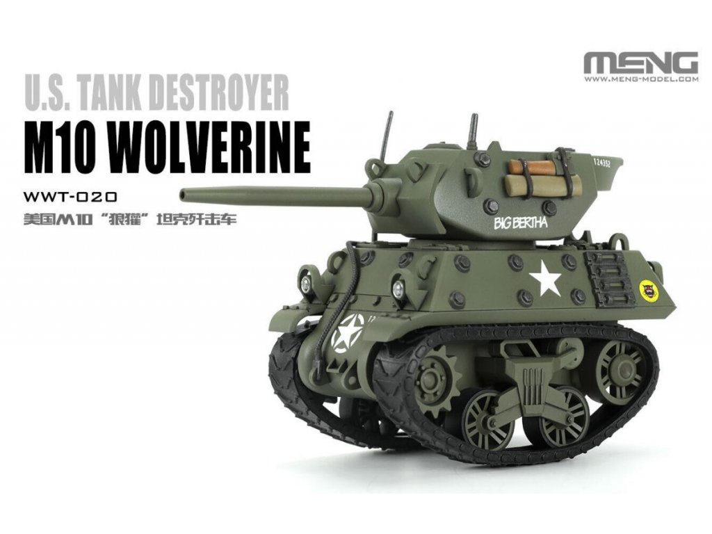 MENG  WWT-020 World War Toons M10 Wolverine U.S. Tank Destroyer