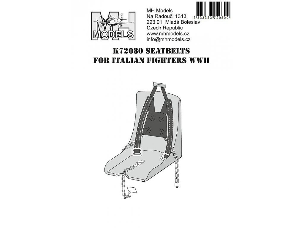 MH MODELS 1/72 Seatbelts for italian fighters WWII