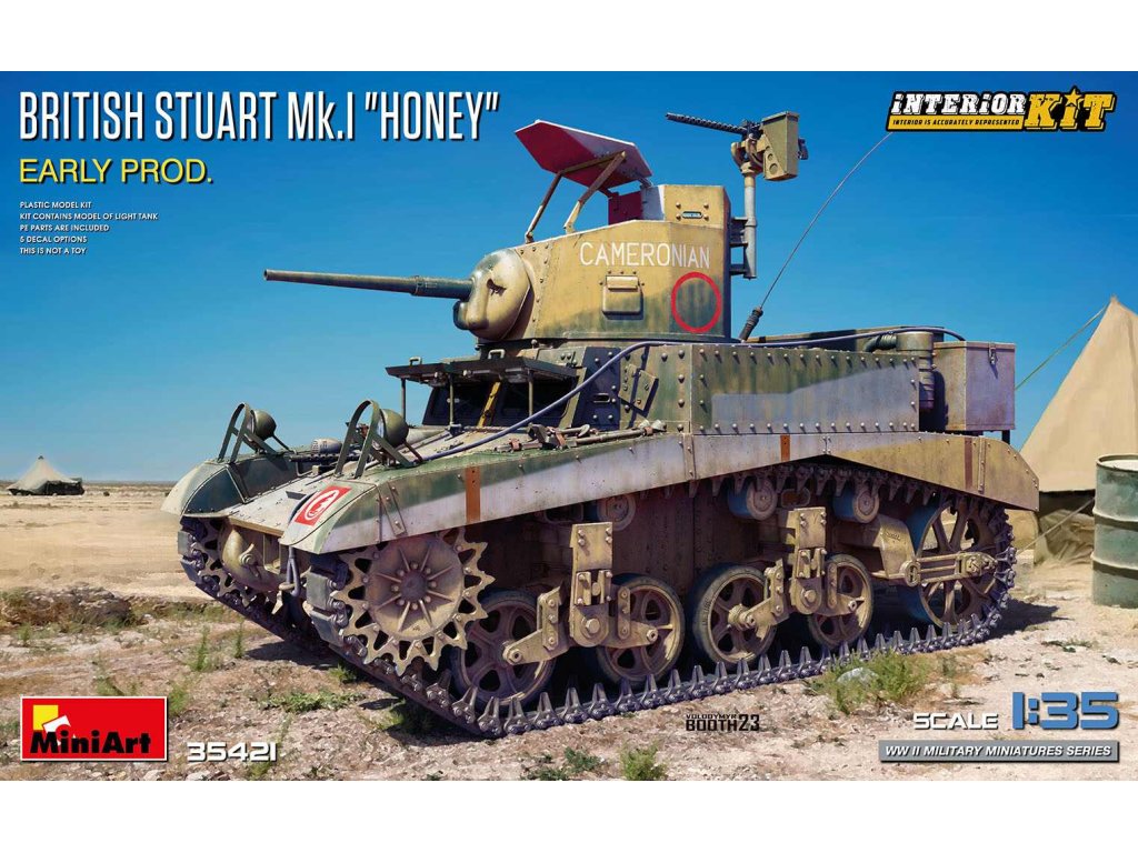 MINIART 1/35 35421 British Stuart Mk.I "Honey" Early Prod. Interior Kit