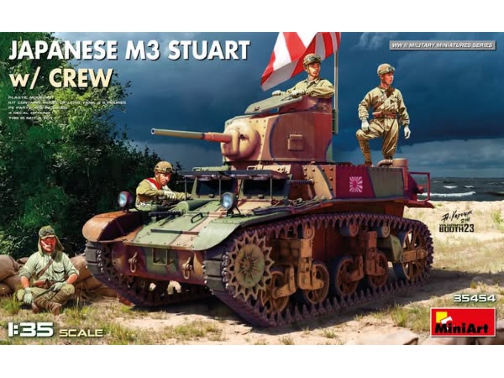 MINIART 1/35 35454 Japanese M3 Stuart w/ Crew