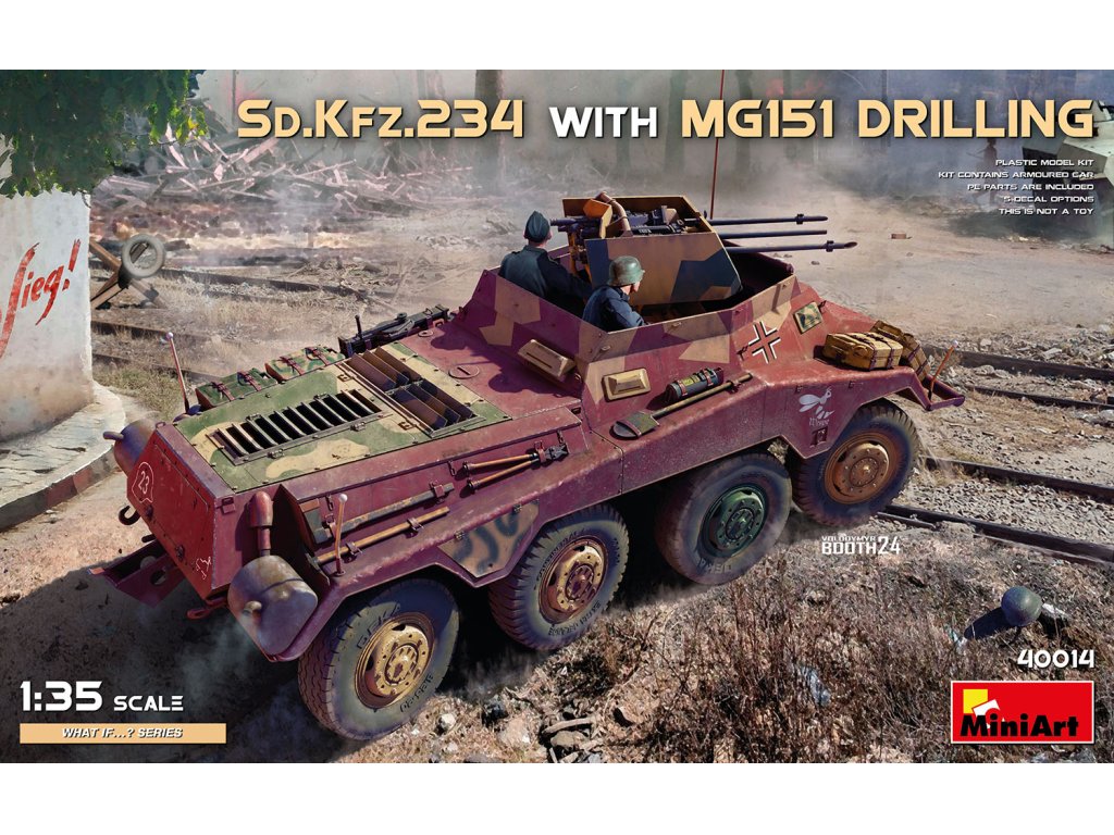 MINIART 1/35 40014 Sd.Kfz. 234 with MG151 Drilling