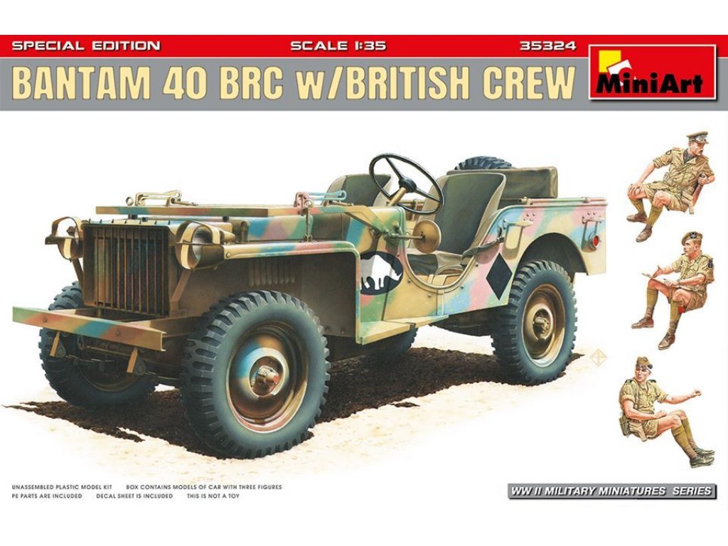 MINIART 1/35 Bantam 40 BRC w/British Crew Special Edition