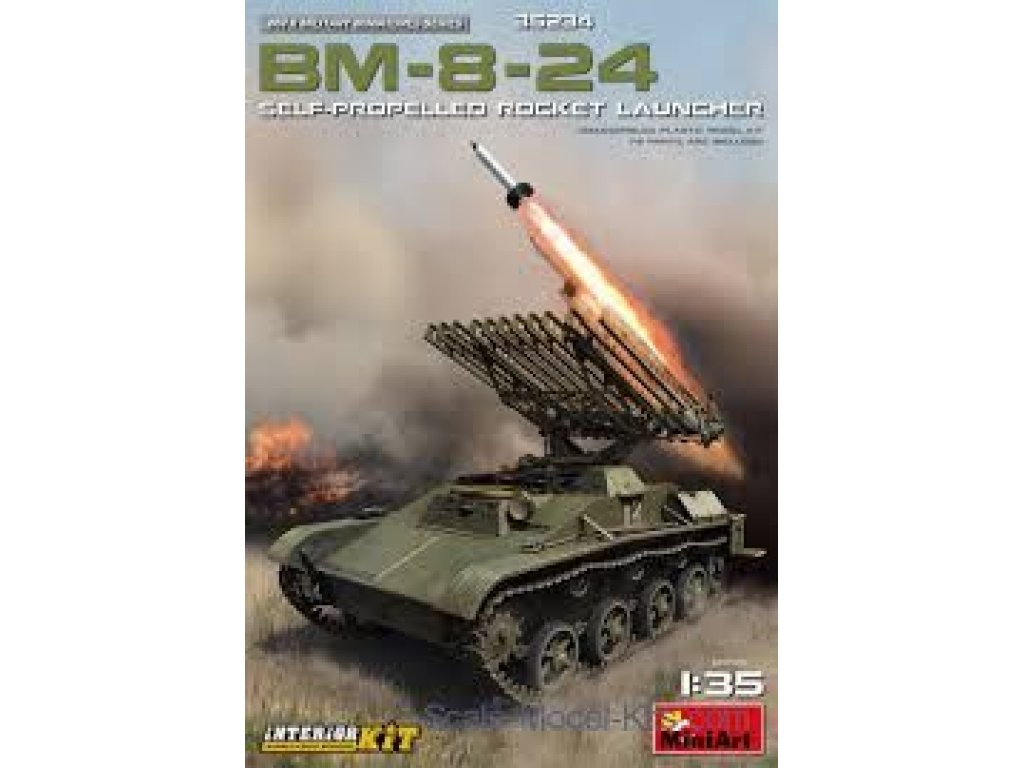 MINIART 1/35 BM-8-24 S-P Rocket Launcher w/int.