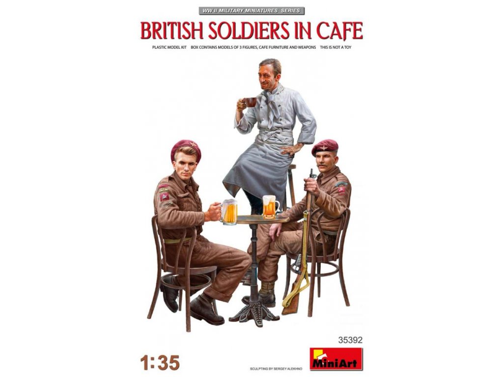 MINIART 1/35 British Soldiers in cafe