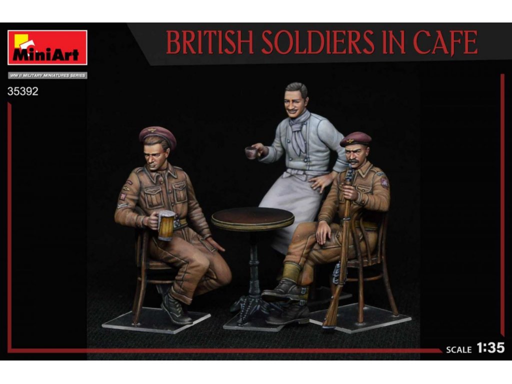 MINIART 1/35 British Soldiers in cafe