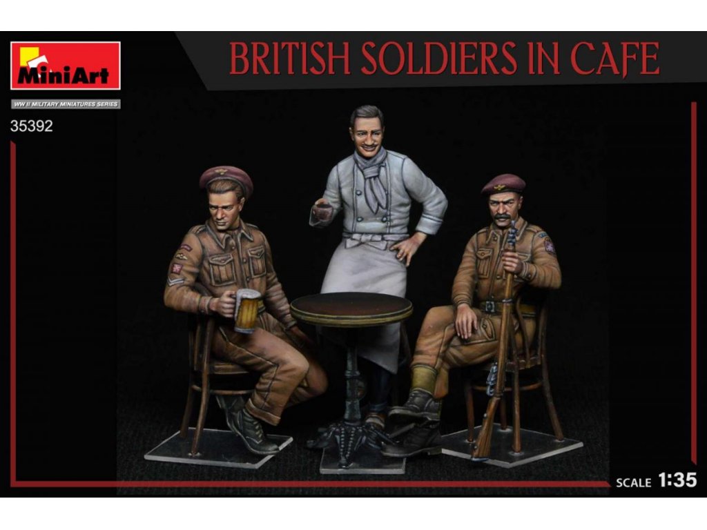 MINIART 1/35 British Soldiers in cafe