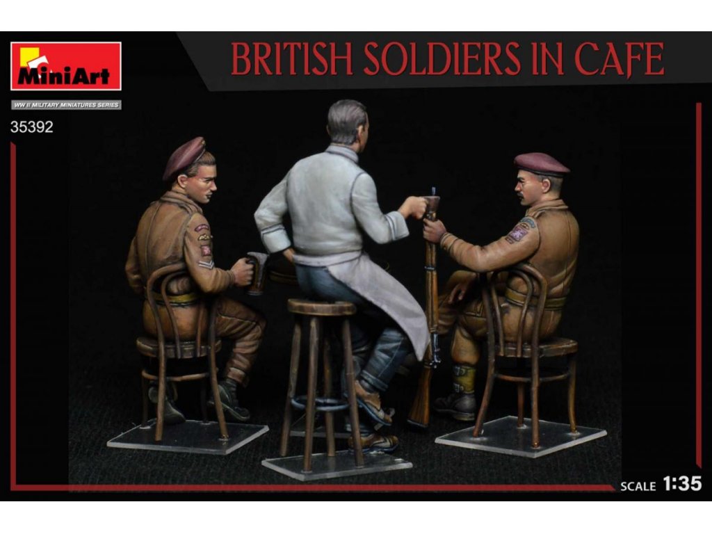 MINIART 1/35 British Soldiers in cafe