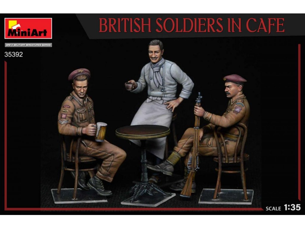 MINIART 1/35 British Soldiers in cafe