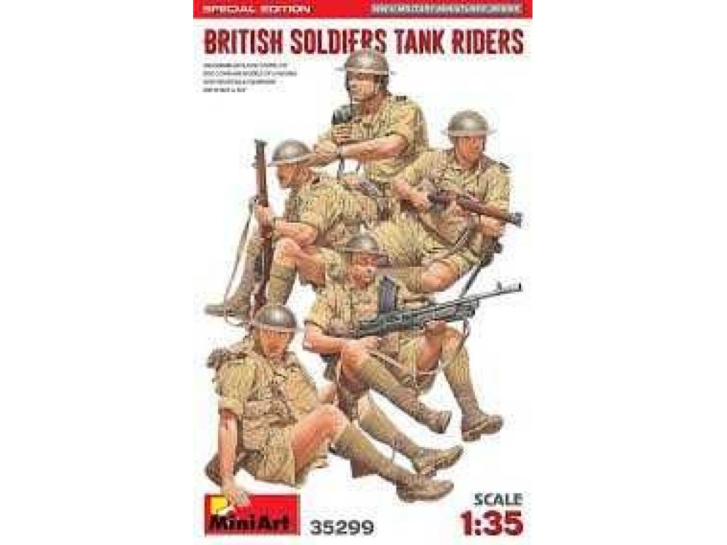 MINIART 1/35 British Soldiers Tank Riders 5 fig