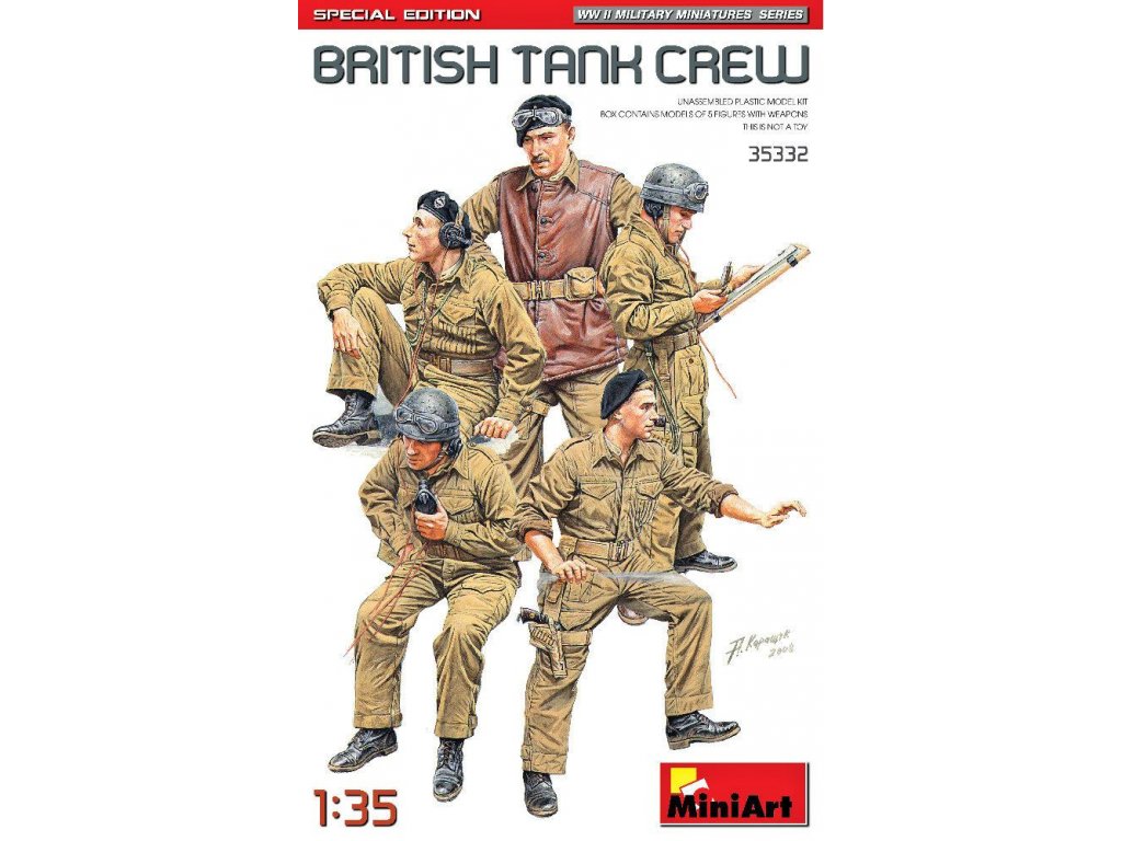 MINIART 1/35 British Tank Crew, Special Edition 5 fig.