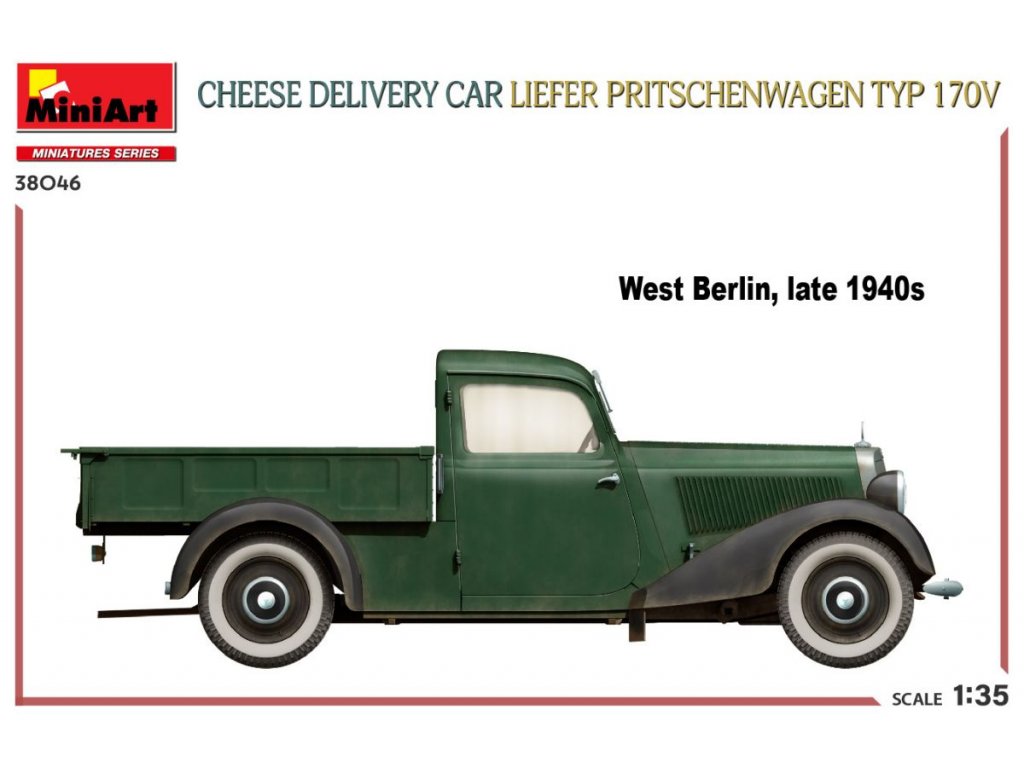 MINIART 1/35 CHEESE DELIVERY CAR LIEFER PRITSCHENWAGEN TYP 170V