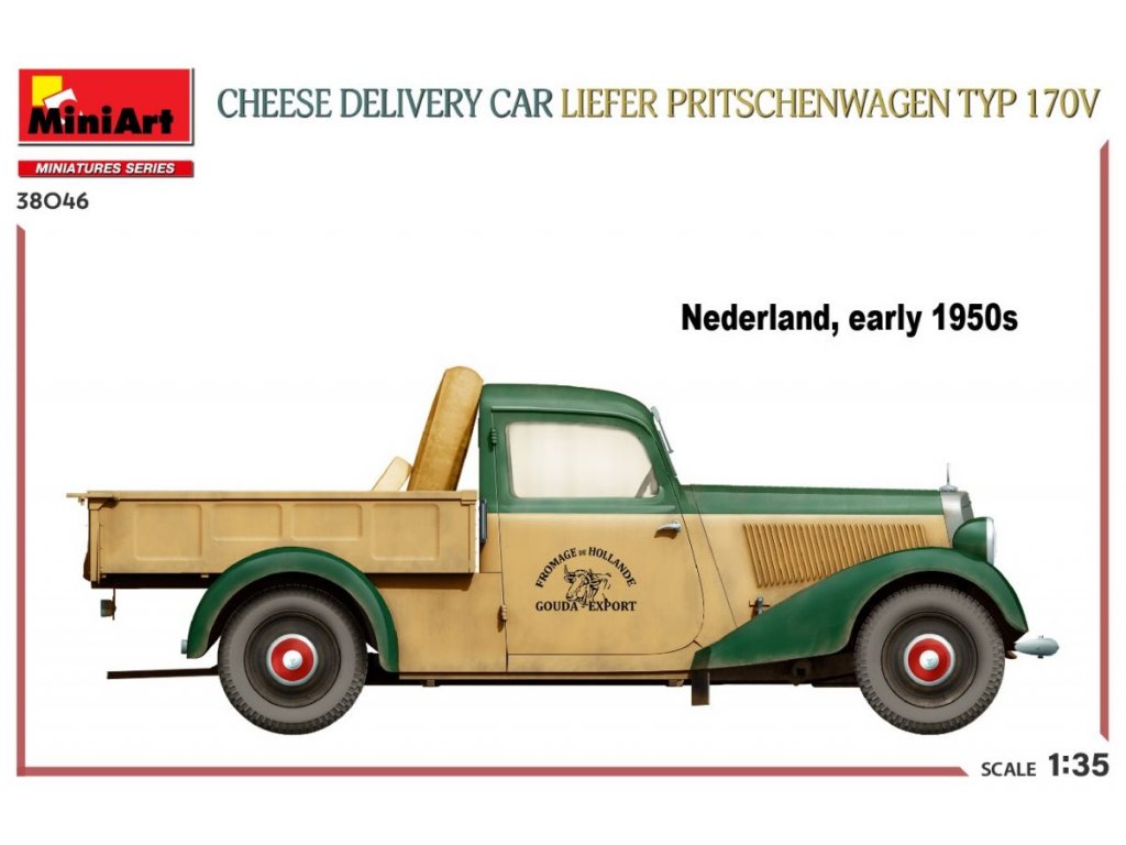 MINIART 1/35 CHEESE DELIVERY CAR LIEFER PRITSCHENWAGEN TYP 170V