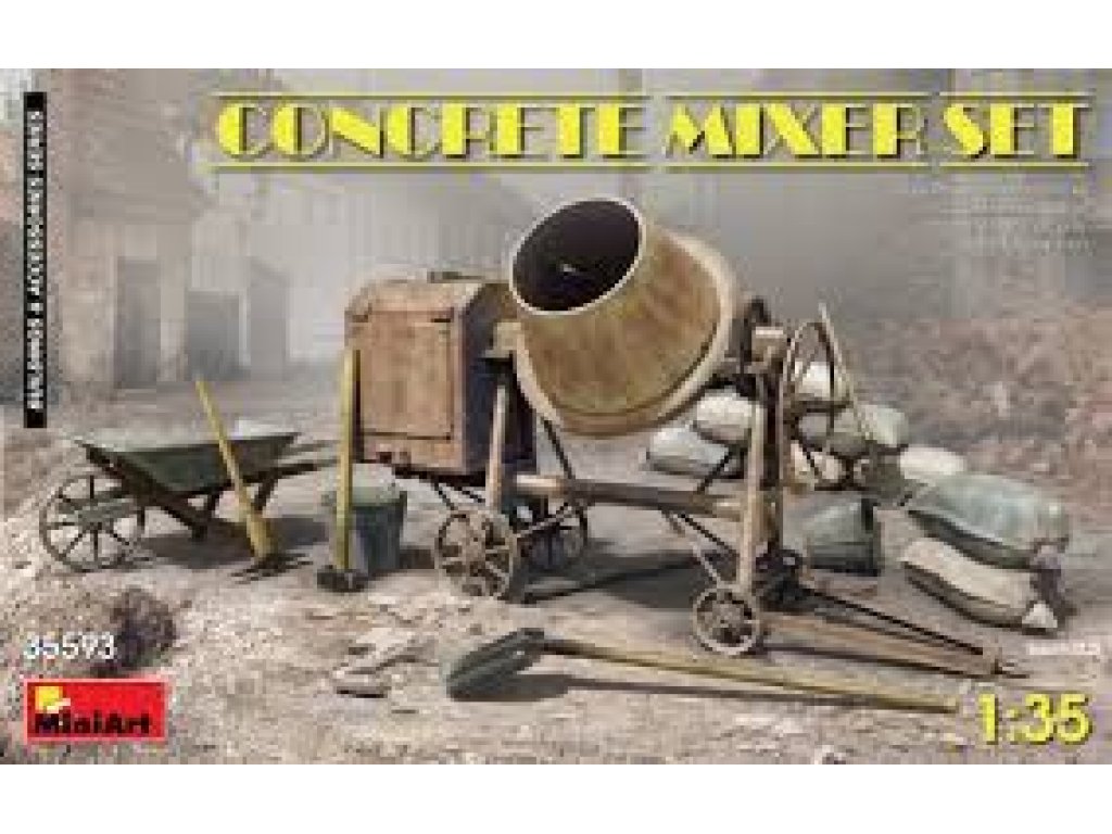 MINIART 1/35 Concrete Mixer Set