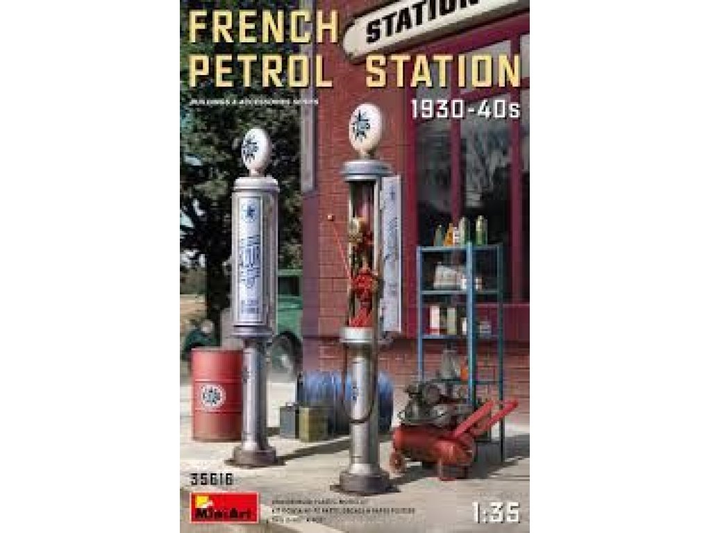 MINIART 1/35 French Petrol Station 1930-40s