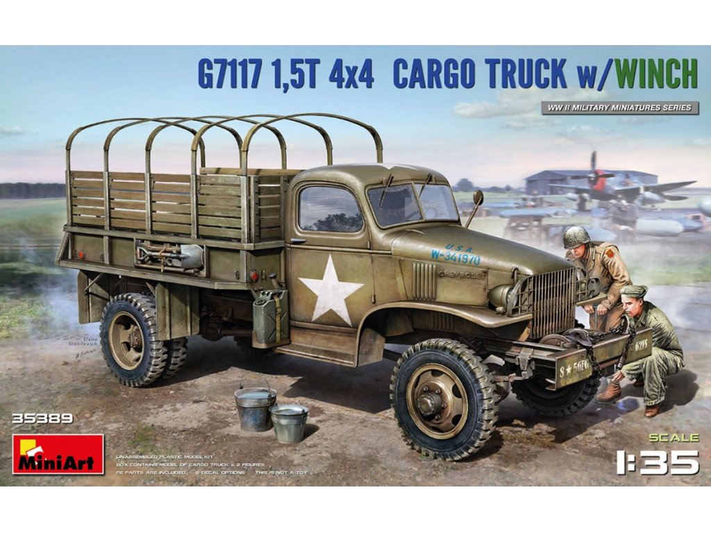 MINIART 1/35 G7117 1,5T 4×4 CARGO TRUCK w/WINCH