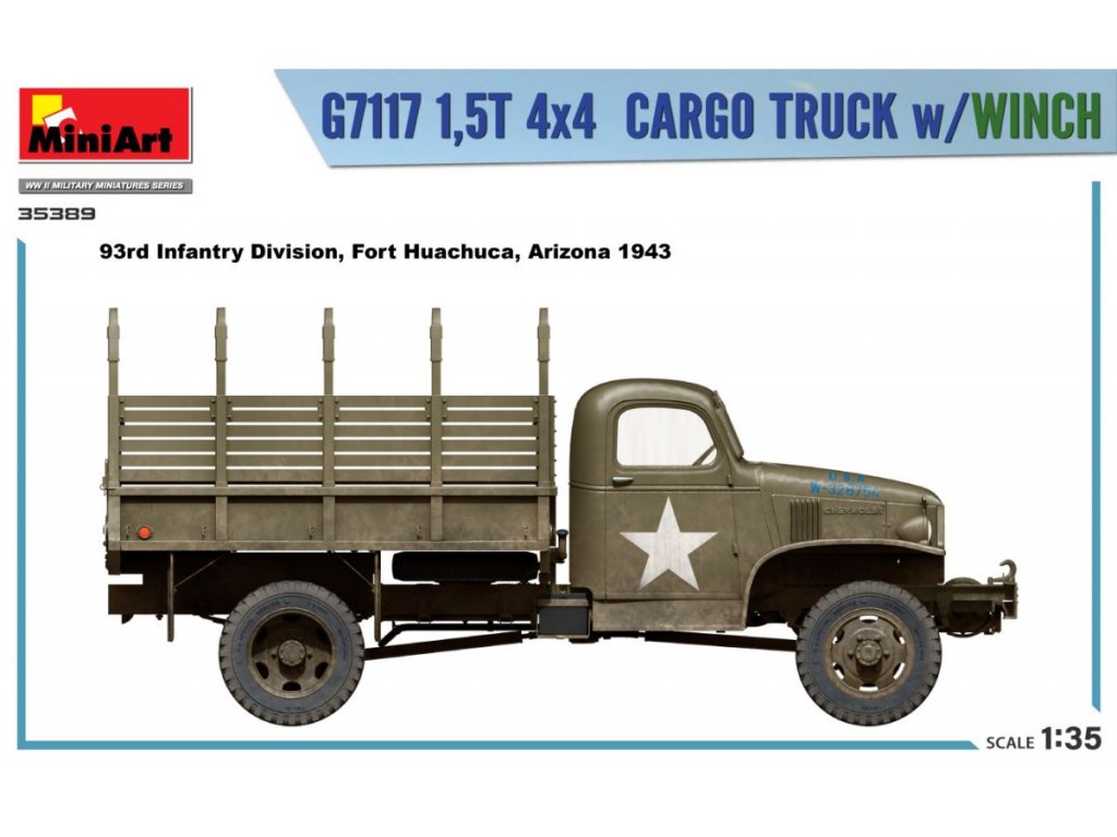 MINIART 1/35 G7117 1,5T 4×4 CARGO TRUCK w/WINCH