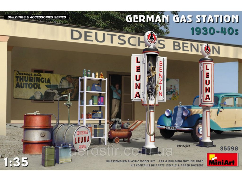 MINIART 1/35 German Gas Stasion 1930-40s