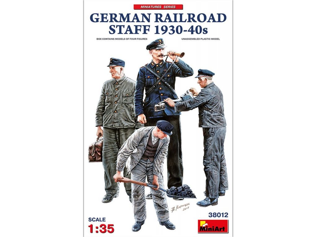 MINIART 1/35 German Railroad Staff 1930-40s (4 fig.)