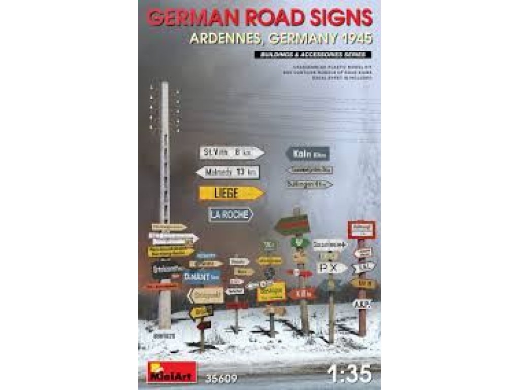 MINIART 1/35 German road signs WWII Ardennes