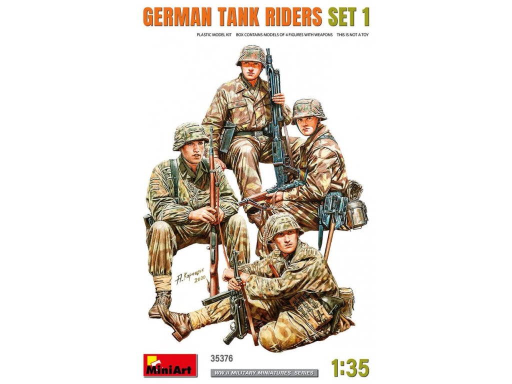 MINIART 1/35 German Tank Riders Set 1 (4 fig.)