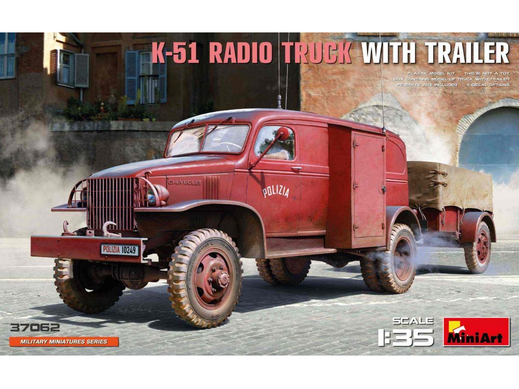 MINIART 1/35 K-51 Radio Truck With Trailer