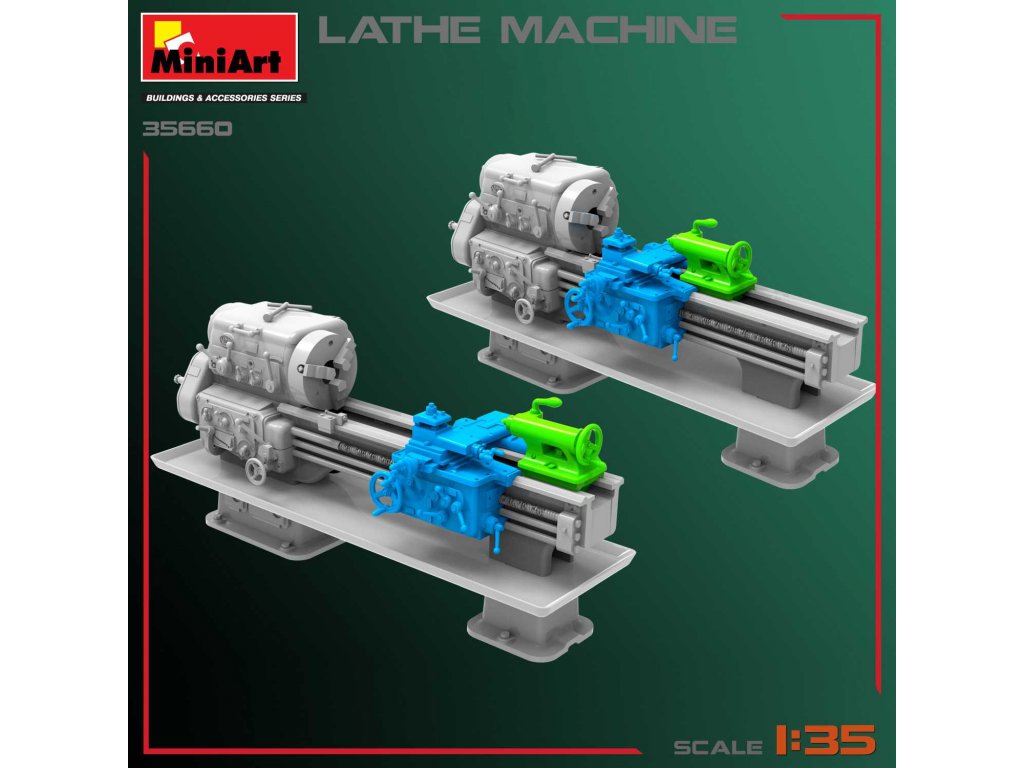 MINIART 1/35 Lathe Machine