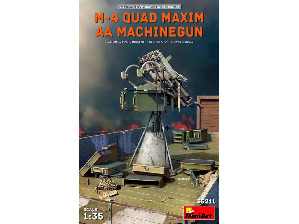 MINIART 1/35 M-4 Quad Maxim AA Machinegun