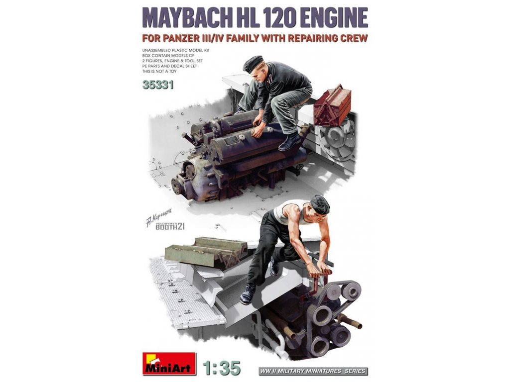 MINIART 1/35 Maybach HL 120 engine Panzer III/IV