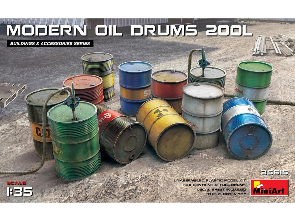 MINIART 1/35 Modern Oil Drums 200L